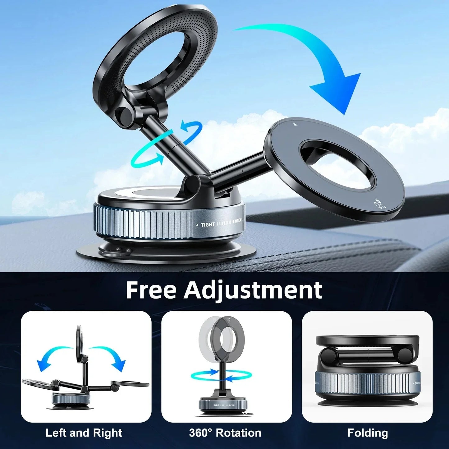 Vacuum Suction Magnetic Bracket