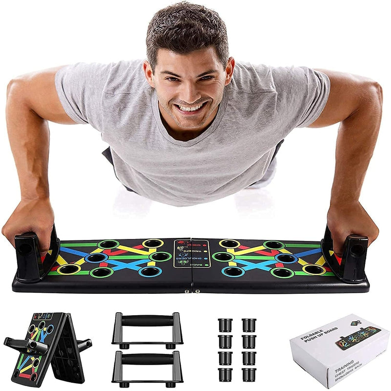 14-in-1 Multifunctional Folding Push-up Fitness Board Sports Abdominal Device